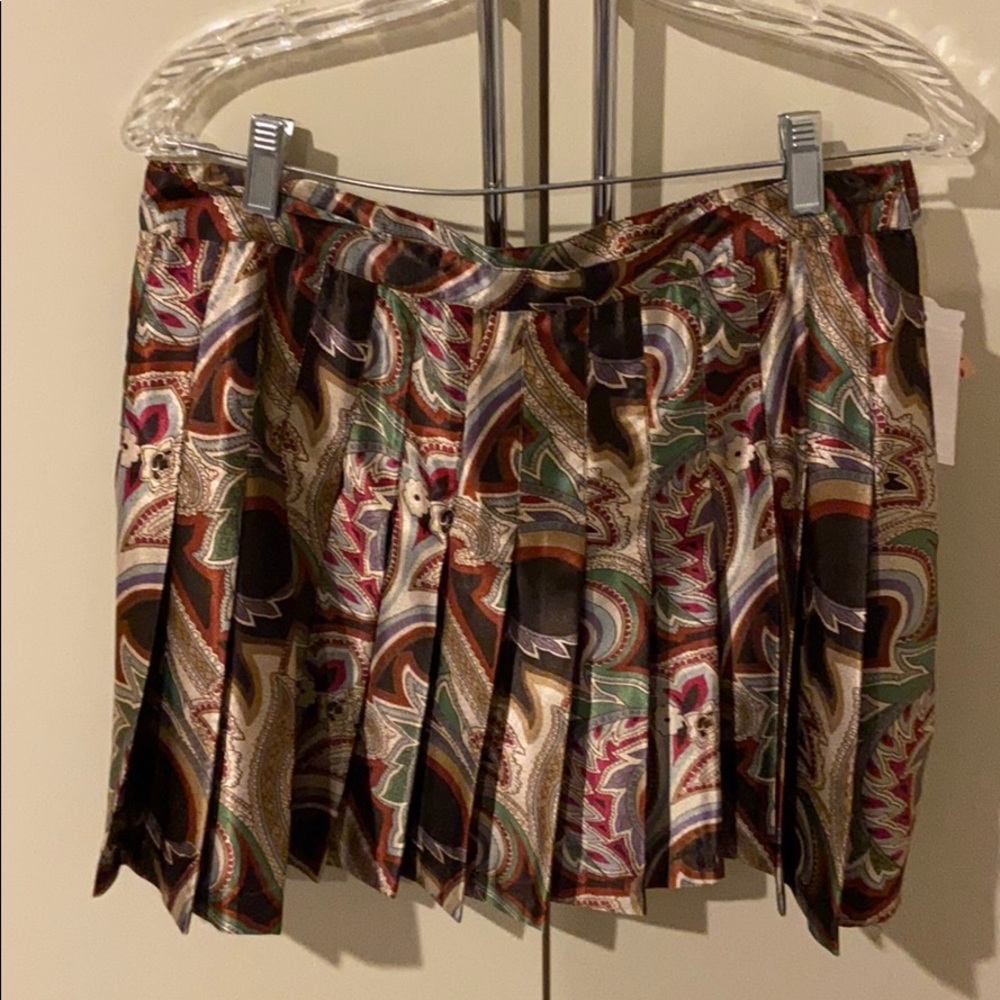 Paisley Mini Skirt - Multicolor